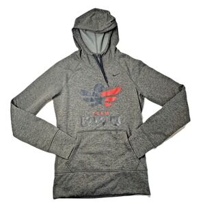 Nike Thermafit Gray Hoodie Sweatshirt Womens XS Team RWB Veterans Athletic Gym